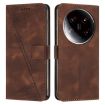 Xiaomi 14 Ultra Brown Leather Phone Case with Lanyard - 1