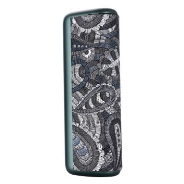 IQOS ILUMA Prime PU Leather Case - Waist Flower Black Cover - 1