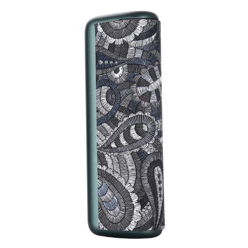 IQOS ILUMA Prime PU Leather Case - Waist Flower Black Cover - 1