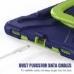 Samsung Galaxy Tab S9/S8/S7 Silicone Hybrid Case with Holder & Strap - 6
