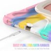 Samsung Galaxy Tab S9/S8/S7 Silicone Hybrid Case with Holder & Strap Pink - 6