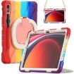 Samsung Galaxy Tab S9/S8/S7 Silicone Hybrid Case with Holder & Strap - 1