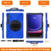 Samsung Galaxy Tab S9+/S8+ Rugged Case with Rotatable Kickstand - Blue - 2