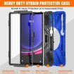 Samsung Galaxy Tab S9+/S8+ Rugged Case with Rotatable Kickstand - Blue - 7