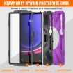 Samsung Galaxy Tab S9+/S8+ Rugged Case with Rotatable Kickstand - Purple - 7