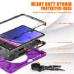 Samsung Galaxy Tab S9+/S8+ Rugged Case with Rotatable Kickstand - Purple - 8
