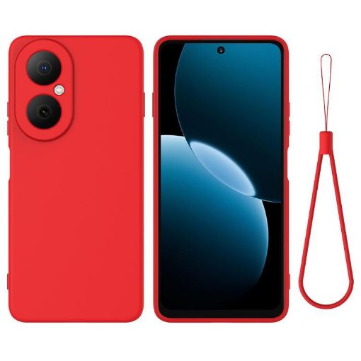 Huawei nova Y73 4G Red Liquid Silicone Dropproof Phone Case - 1