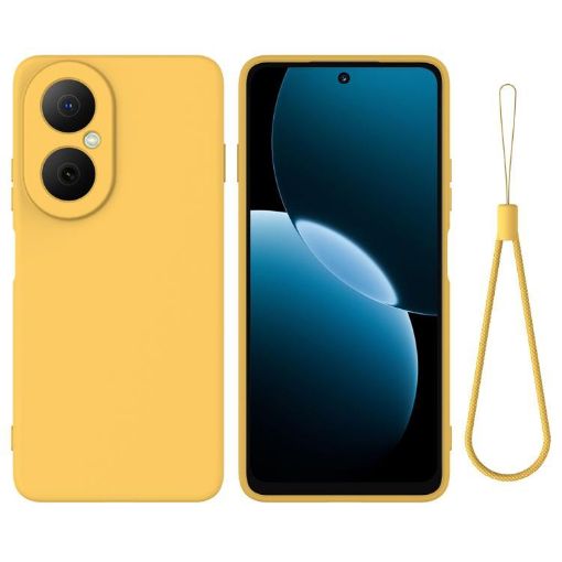 Huawei nova Y73 4G Yellow Liquid Silicone Dropproof Phone Case - 1