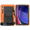 Samsung Galaxy Tab S10+/S9+/S9 FE+ Silicone Hybrid Case Orange/Black - 2