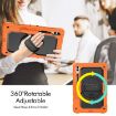 Samsung Galaxy Tab S10+/S9+/S9 FE+ Silicone Hybrid Case Orange/Black - 3
