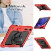 Samsung Galaxy Tab S10+/S9+/S9 FE+ Red+Black Silicone Hybrid Case - 4