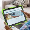 Samsung Galaxy Tab S10+/S9+/S9 FE+ Silicone Hybrid Case Yellow Green - 5