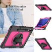 Samsung Galaxy Tab S10+/S9+/S9 FE+ Silicone Hybrid Case Black/Rose Red - 4