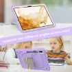 Samsung Galaxy Tab S9+ Rugged Case with Butterfly Kickstand (Beige/Purple) - 6