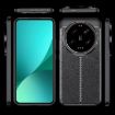 Xiaomi 14 Ultra Black Litchi Texture Shockproof TPU Phone Case - 3