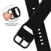 Apple Watch Series 8 41mm Black Silicone Pin Buckle Band - 3
