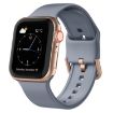 Apple Watch Series 8 41mm Blue Grey Silicone Pin Buckle Band - 1