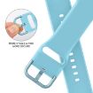 Apple Watch SE 2022 40mm Light Blue Silicone Band Pin Buckle - 3