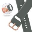 Apple Watch SE 2022 44mm Olive Silicone Band with Pin Buckle - 3