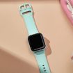Apple Watch Series 7 41mm Mint Green Silicone Band Pin Buckle - 4