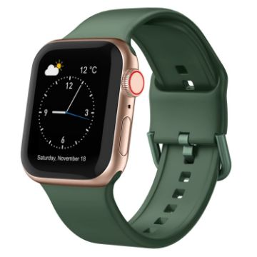 Apple Watch SE 40mm Clover Silicone Band with Pin Buckle - 1