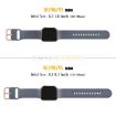 Apple Watch SE 44mm Silicone Band, Pin Buckle - Blue Grey - 2