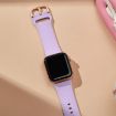 Apple Watch SE 44mm Lavender Silicone Band with Pin Buckle - 4