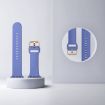 Apple Watch Series 5 44mm Cyan Blue Silicone Pin Buckle Band - 3