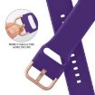 Apple Watch Series 5 40mm Purple Silicone Pin Buckle Band - 3