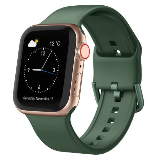 Apple Watch Series 4 44mm Clover Silicone Band with Pin Buckle - 1