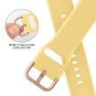 Apple Watch Series 4 44mm Yellow Silicone Pin Buckle Band - 3