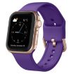 Apple Watch Series 4 40mm Purple Silicone Pin Buckle Band - 1