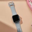 Apple Watch Series 3 42mm Light Grey Silicone Band with Pin Buckle - 4