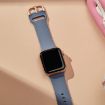 Apple Watch Series 2 38mm Blue Grey Silicone Band with Pin Buckle - 4