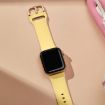 Apple Watch 38mm Yellow Silicone Pin Buckle Band - 4