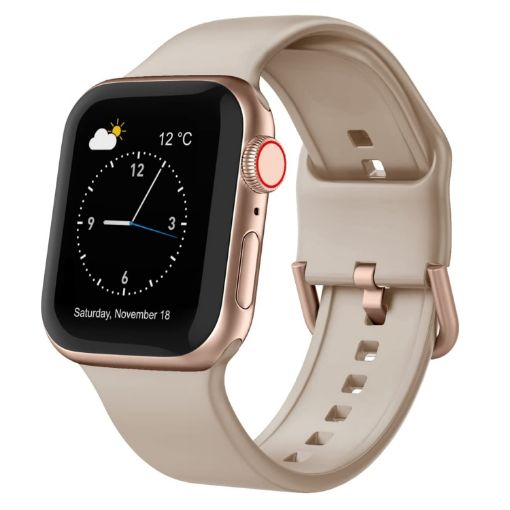 Apple Watch Ultra 2 49mm Silicone Band, Pin Buckle - Milk Tea Color - 1