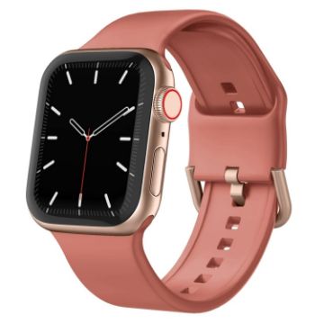Apple Watch Ultra 2 49mm Coral Silicone Pin Buckle Band - 1
