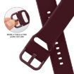 Apple Watch Series 9 41mm Wine Red Silicone Band Pin Buckle - 3