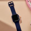 Apple Watch Series 9 41mm Midnight Blue Silicone Band Pin Buckle - 4