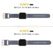 Apple Watch Series 9 45mm Blue Grey Silicone Pin Buckle Band - 2