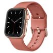 Apple Watch Series 9 45mm Coral Silicone Pin Buckle Band - 1