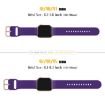 Apple Watch SE 2023 44mm Purple Silicone Pin Buckle Band - 2