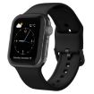 Apple Watch SE 2023 44mm Black Silicone Pin Buckle Band - 1