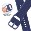 Apple Watch SE 2023 40mm Violet Gray Silicone Band Pin Buckle - 3
