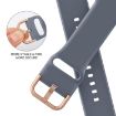 Apple Watch Series 10 46mm Blue Grey Silicone Band Pin Buckle - 3
