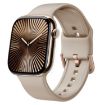 Apple Watch Series 10 46mm Silicone Band, Pin Buckle (Milk Tea) - 1