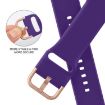 Apple Watch Series 10 42mm Purple Silicone Pin Buckle Band - 3