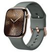 Apple Watch Series 10 42mm Olive Silicone Pin Buckle Band - 1
