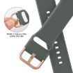 Apple Watch Series 10 42mm Olive Silicone Pin Buckle Band - 3