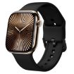 Apple Watch Series 10 42mm Black Silicone Pin Buckle Band - 1